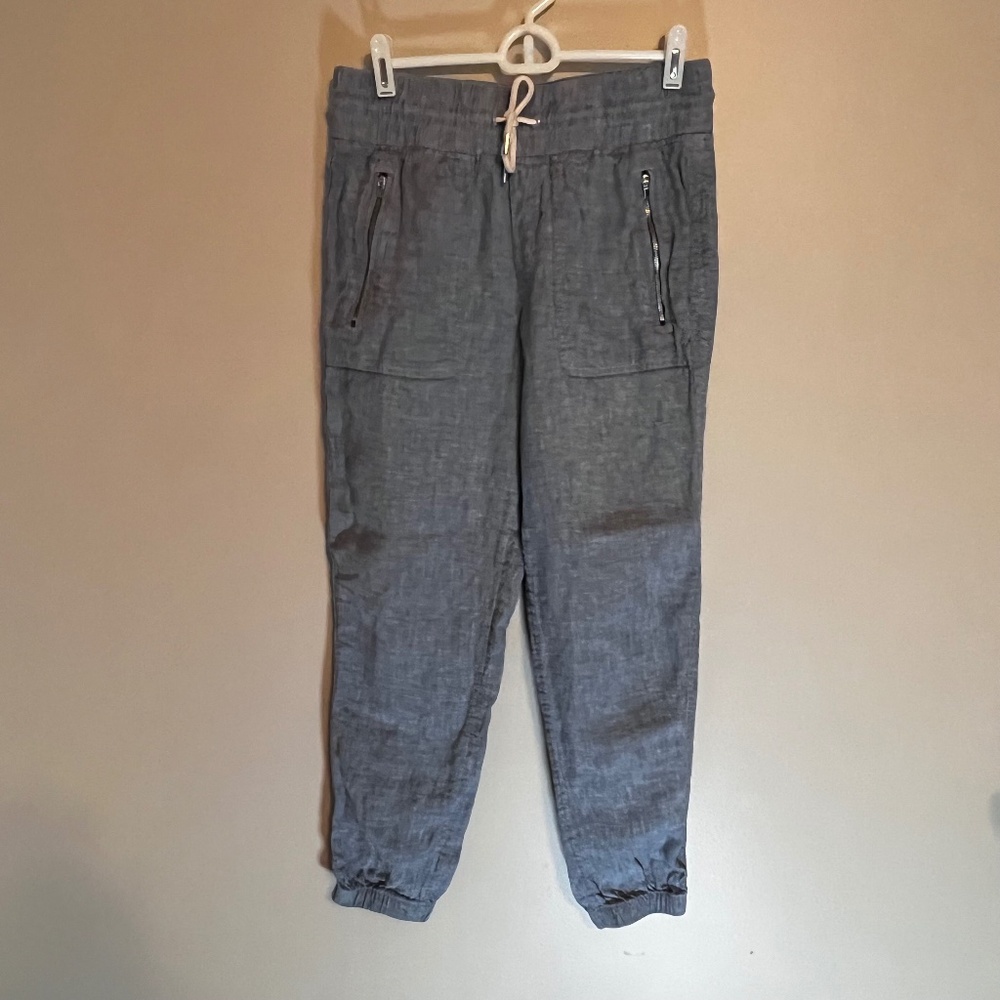 Athleta Linen Ankle Pant Joggers Size 4